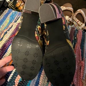 gracosy Leather Ankle Boots for Women, Block Heel Vintage Side Zipper